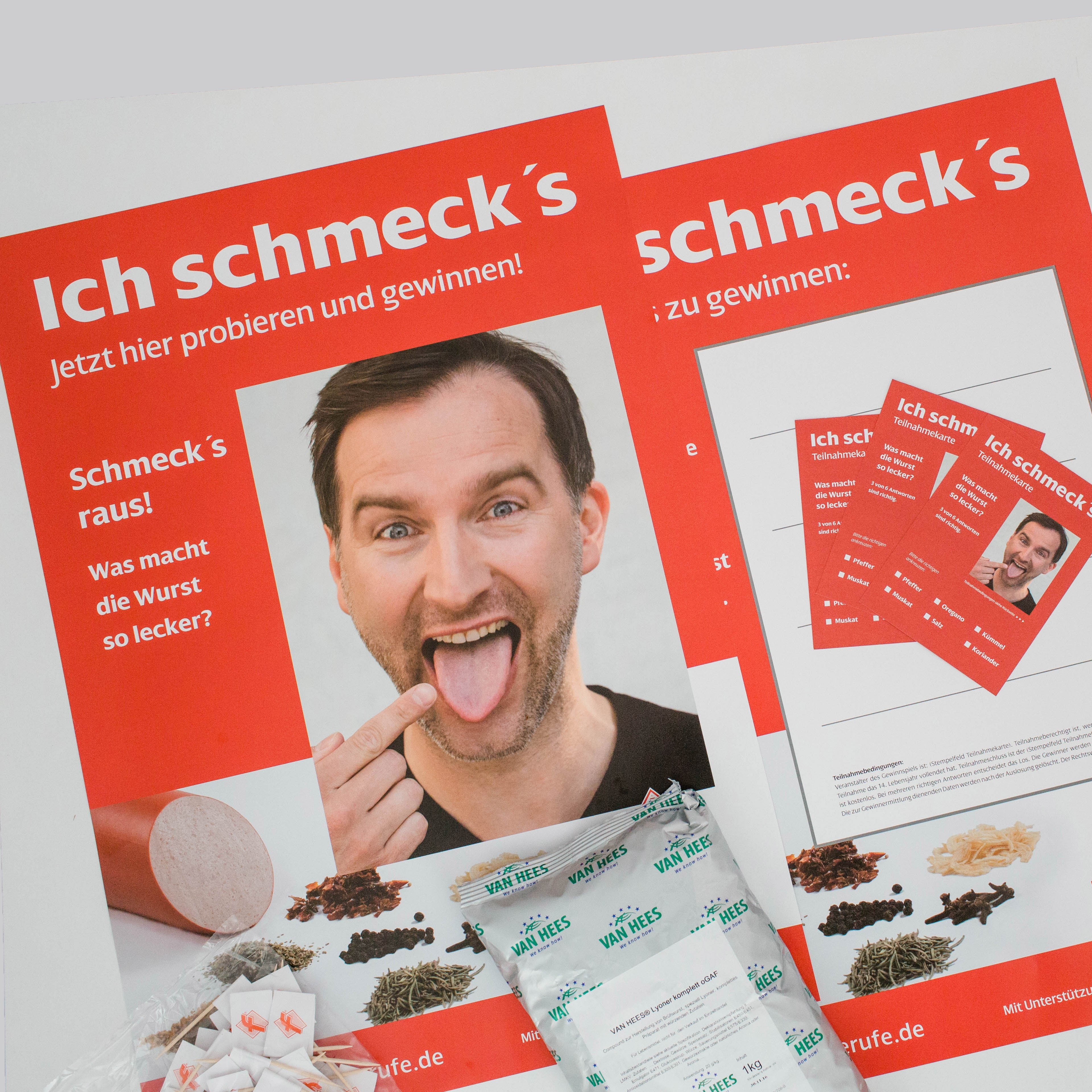 DFV-Geschmacks-Spiel „Ich schmeck‘s“ Aktions-Plakat