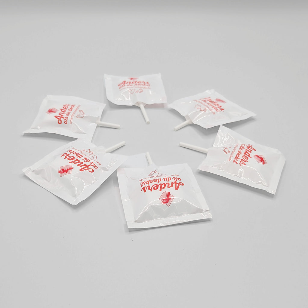 Traubenzucker-Lolly „Anders als Du denkst“