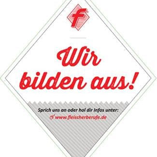 Aufkleber „Wir bilden aus“