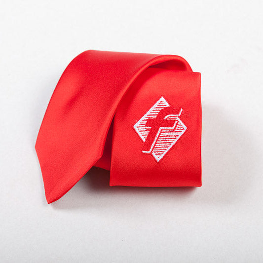 f-Marken Krawatte rot