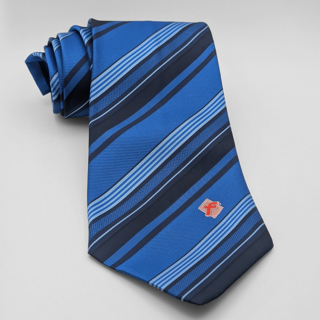 f-Marken Krawatte blau